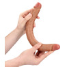 Real Rock Double Gode Straight Slim 35.5 x 3.8cm Marron